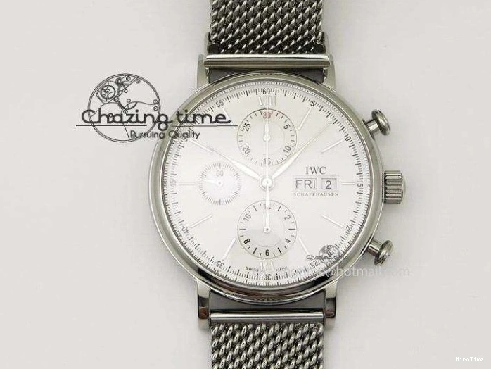 MIROTIME 0104 Supportive Big Pilot Real PR IW502003 Real Ceramic ZF 1:1 Best Edition On Black Calfskin Strap A51111 V 7238